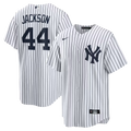 Reggie Jackson New York Yankees Home Retired Player Jersey - White