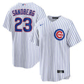 Ryne Sandberg Chicago Cubs Home Retired Player Jersey - White