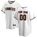 Custom Arizona Diamondbacks Home Jersey – White