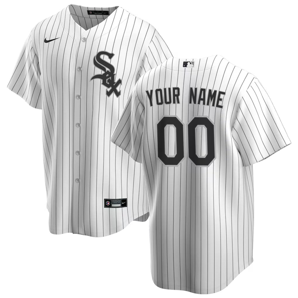 Custom Chicago White Sox Home Jersey - White