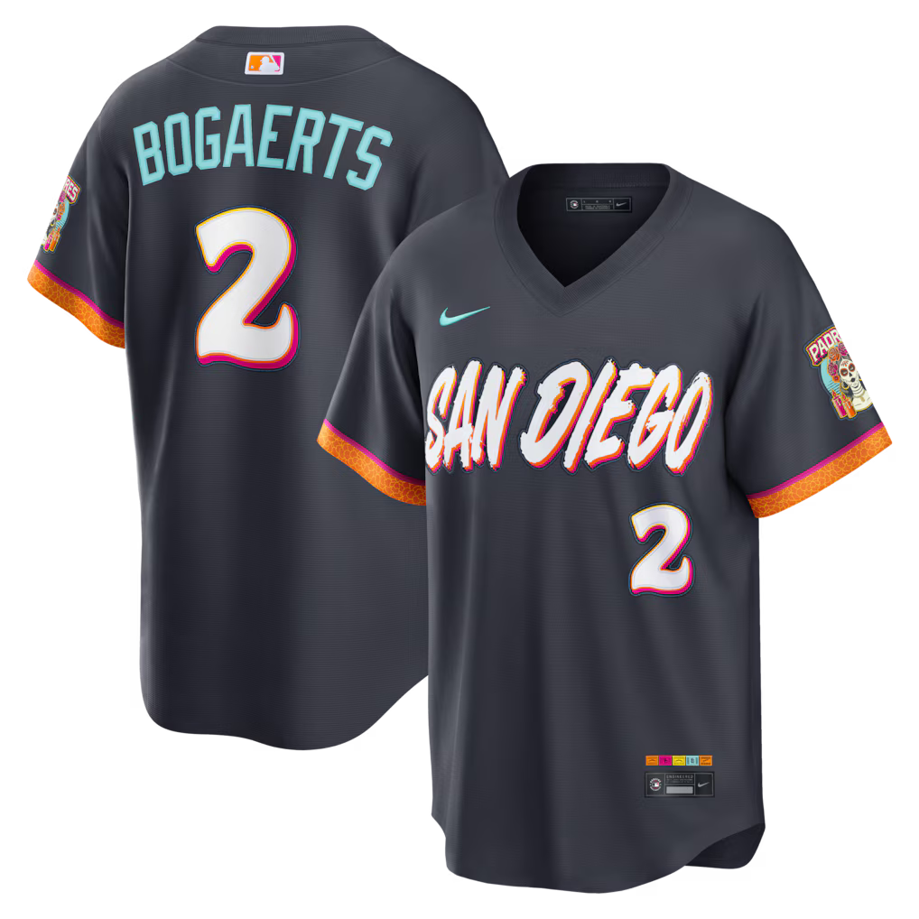Xander Bogaerts San Diego Padres 2026 City Connect Stadium Jersey - Obsidian