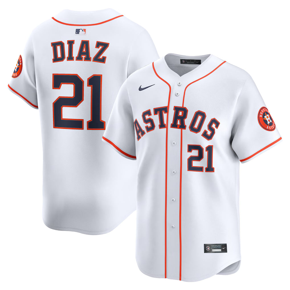 Yainer Diaz Houston Astros Jersey - White