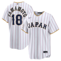 Yoshinobu Yamamoto Japan Baseball 2026 World Baseball Classic Home Stadium Jersey - White