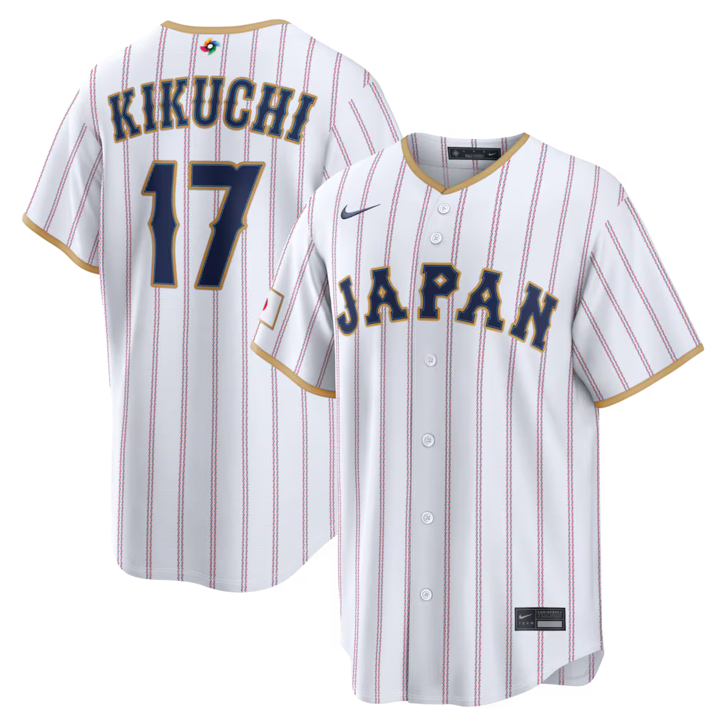 Yusei Kikuchi Japan Baseball 2026 World Baseball Classic Home Stadium Jersey - White