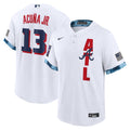 Ronald Acuna Jr Atlanta Braves White 2021 All-Star Jersey – White