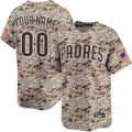 Custom San Diego Padres USMC Jersey - Camo
