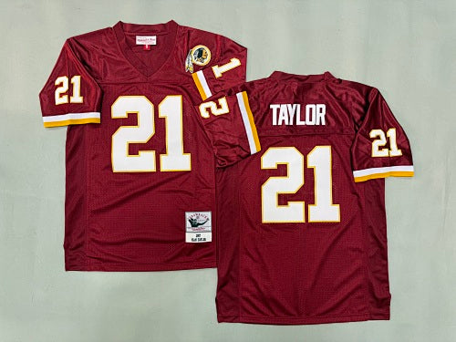 Mens Sean Taylor #21 Washington Commanders  Vintage Throwback Jersey