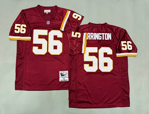 Mens LaVar Arrington #56 Washington Commanders  Vintage Throwback Jersey