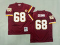 Mens Russ Grimm#68 Washington Commanders  Vintage Throwback Jersey