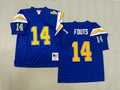 Mens Dan Fouts#14 San Diego Chargers Vintage Throwback Jersey