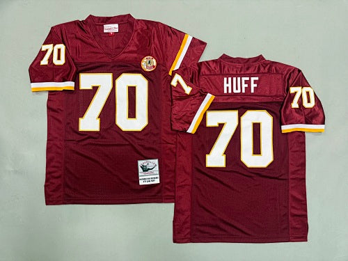 Mens Sam Huff#70 Washington Commanders  Vintage Throwback Jersey