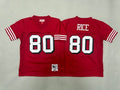 Youth Jerry Rice#80 San Francisco 49ers Red Throwback Jersey