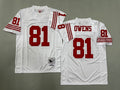 Mens Terrell Owens#81 White San Francisco 49ers Vintage Throwback Jersey
