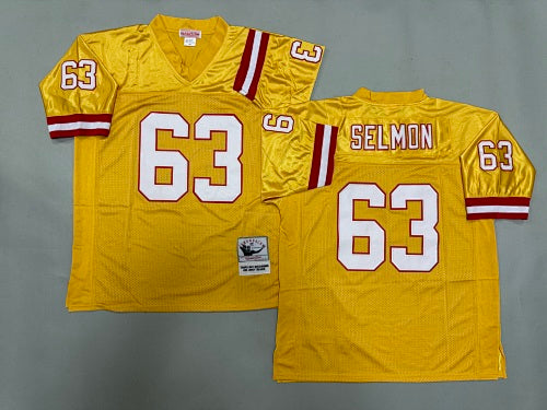 Mens Lee Roy Selmon#63 Tampa Bay Buccaneers Vintage Throwback Jersey