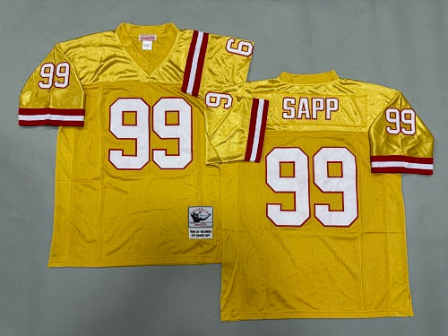Mens Warren Sapp#99 Tampa Bay Buccaneers Vintage Throwback Jersey