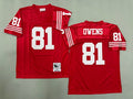 Mens Terrell Owens#81 San Francisco 49ers Vintage Throwback Jersey