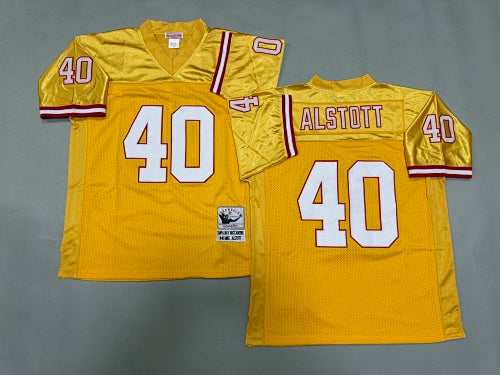 Mens Mike Alstott#40 Tampa Bay Buccaneers Vintage Throwback Jersey
