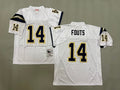 Mens Dan Fouts#14 white San Diego Chargers Vintage Throwback Jersey