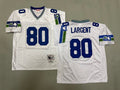 Mens Steve Largent#80 white Seattle Seahawks  Vintage Throwback Jersey