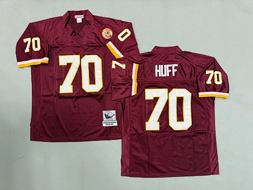 Mens Sam Huff#70 Washington Commanders  Vintage Throwback Jersey