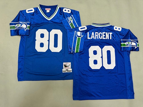 Mens Steve Largent#80 Seattle Seahawks  Vintage Throwback Jersey