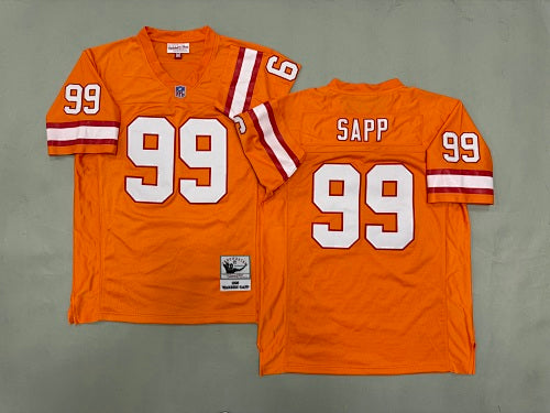 Mens Warren Sapp#99 Tampa Bay Buccaneers Vintage Throwback Jersey