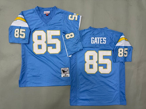 Mens Antonio Gates#85  San Diego Chargers Vintage Throwback Jersey