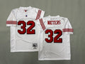 Mens Ricky Watters#32 white San Francisco 49ers Vintage Throwback Jersey