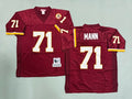 Mens Charles Mann#71 Washington Commanders  Vintage Throwback Jersey