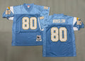 Mens Kellen Winslow#80 San Diego Chargers Vintage Throwback Jersey