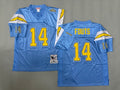 Mens Dan Fouts#14 San Diego Chargers Vintage Throwback Jersey