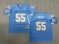 Mens Junior Seau#55 San Diego Chargers Vintage Throwback Jersey