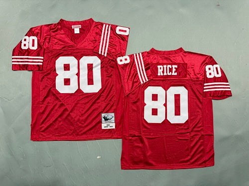 Mens Jerry Rice#80 San Francisco 49ers Vintage Throwback Jersey