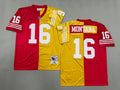 Mens Joe Montana#16 San Francisco 49ers Vintage Throwback Jersey