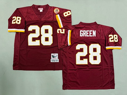 Mens Darrell Green#28 Washington Commanders  Vintage Throwback Jersey