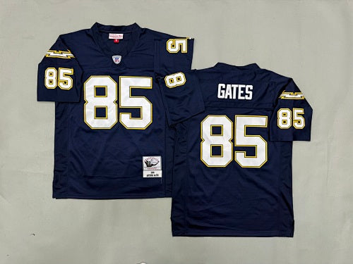 Mens Antonio Gates#85  San Diego Chargers Vintage Throwback Jersey