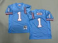 Mens Warren Moon#1 Tennessee Oilers Vintage Throwback Jersey