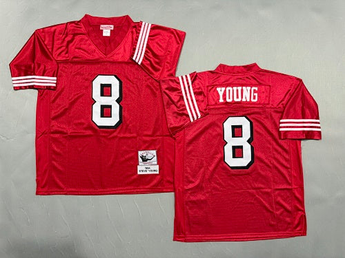 Mens Steve Young#8 San Francisco 49ers Vintage Throwback Jersey