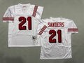 Mens Deion Sanders#21 white‌ San Francisco 49ers Vintage Throwback Jersey