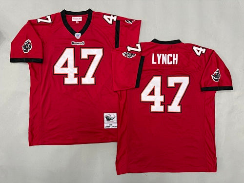 Mens John Lynch#47 Tampa Bay Buccaneers Vintage Throwback Jersey