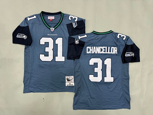 Mens Kam Chancellor#31 Seattle Seahawks  Vintage Throwback Jersey