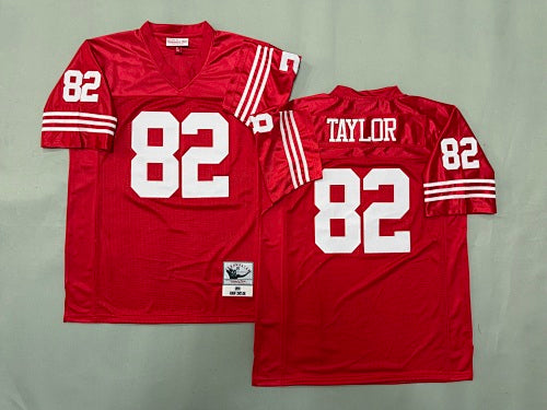 Mens John Taylor#82 San Francisco 49ers Vintage Throwback Jersey