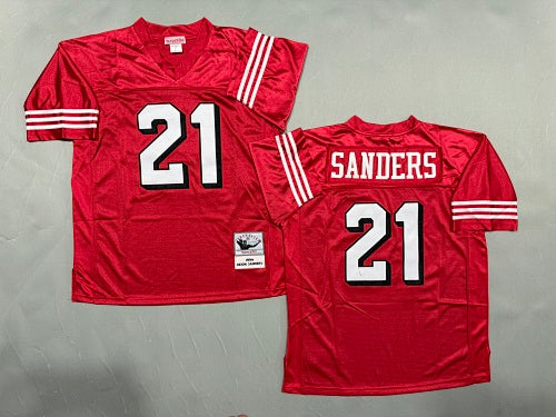 Mens Deion Sanders#21 San Francisco 49ers Vintage Throwback Jersey