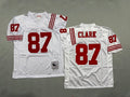 Mens Dwight Clark#87 white‌ San Francisco 49ers Vintage Throwback Jersey