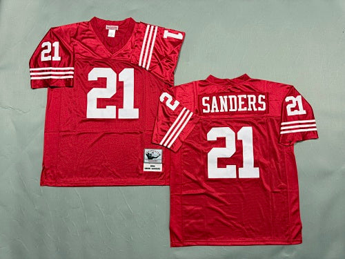 Mens Deion Sanders#21 San Francisco 49ers Vintage Throwback Jersey