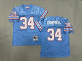 Mens Earl Campbell#34 Tennessee Oilers Vintage Throwback Jersey