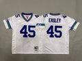 Youth Kenny Easley#45 Seattle Seahawks White Vintage Throwback Jersey