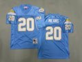 Mens Natrone Means#20 San Diego Chargers Vintage Throwback Jersey