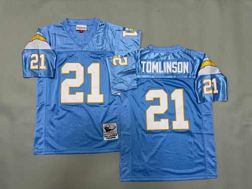 Mens LaDainian Tomlinson#21 San Diego Chargers Vintage Throwback Jersey