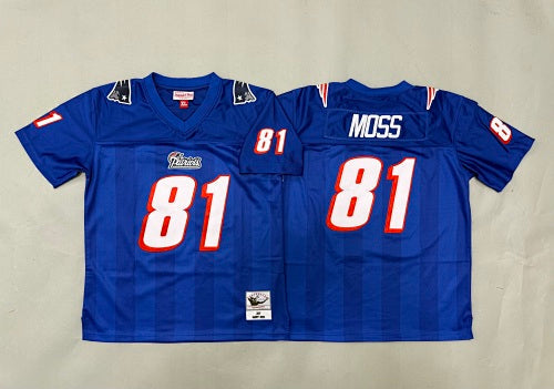 Youth Randy Moss #81 New England Patriots Throwback Jersey